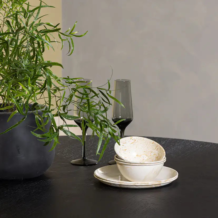 Matgrupp Venture Home Copenhagen Ø 115 cm med 4 Åstol Stolar