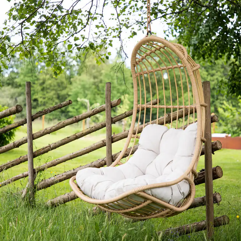 Pulau Hangingchair Rattan Nature / Creme Natur