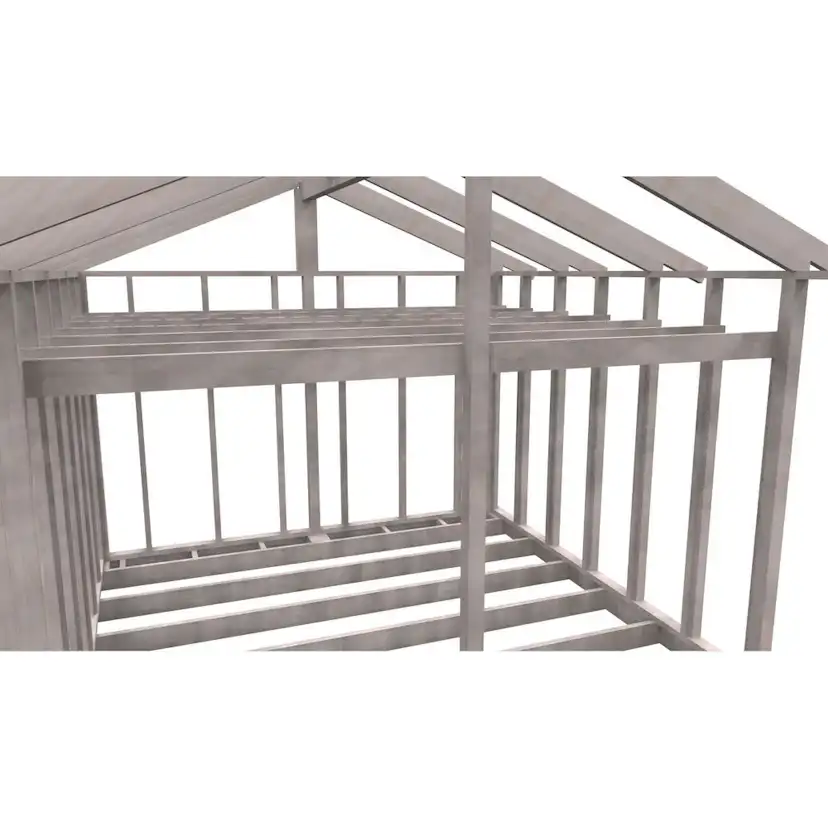 Attefallsstomme Byggstommar 22 grader Med Loft 7200x3940 mm Lösvirke