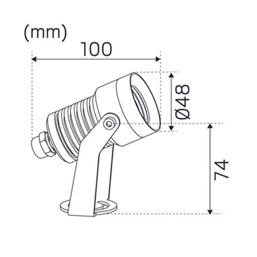Spotlight Hide-a-lite It Multi 3 LED Utebelysning Nickel