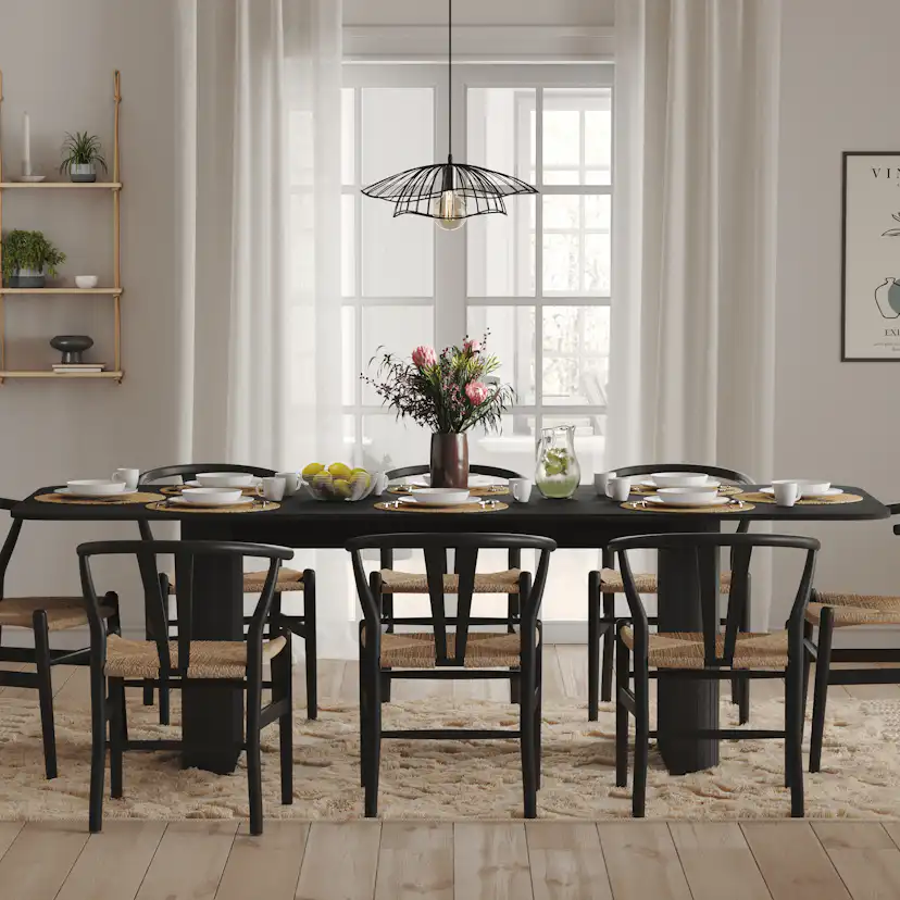 Matbord Bark Kopparbo Rektangulärt 160-220 cm Förlängningsbart