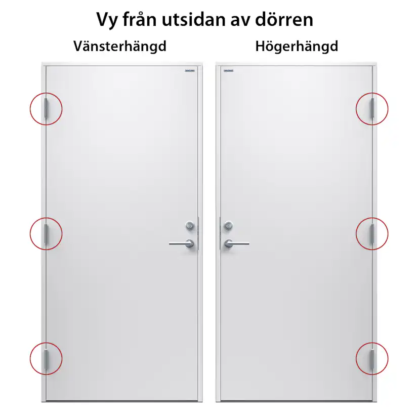 Altandörr Diplomat Vit Klarglas