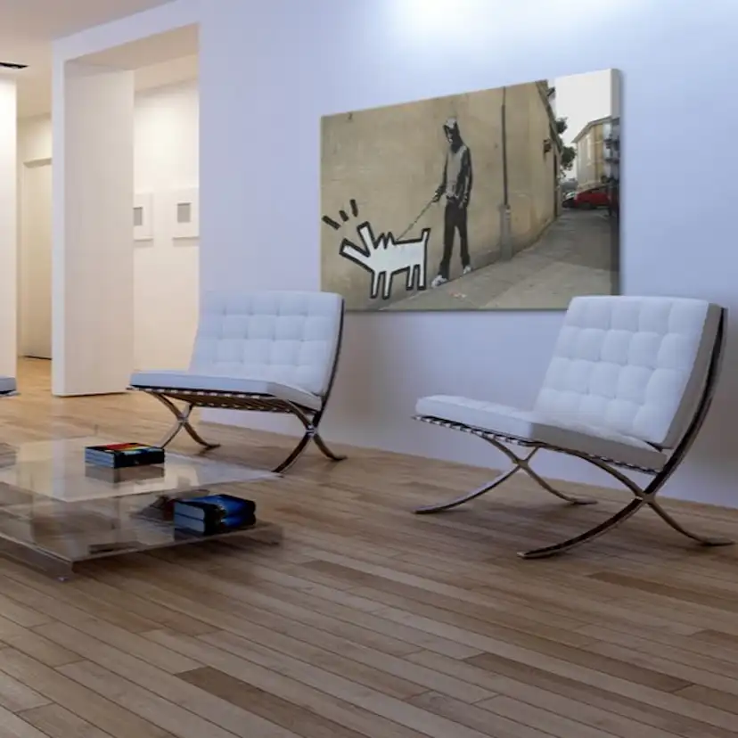 Tavla Arkiio Barking Dog Banksy 60x40