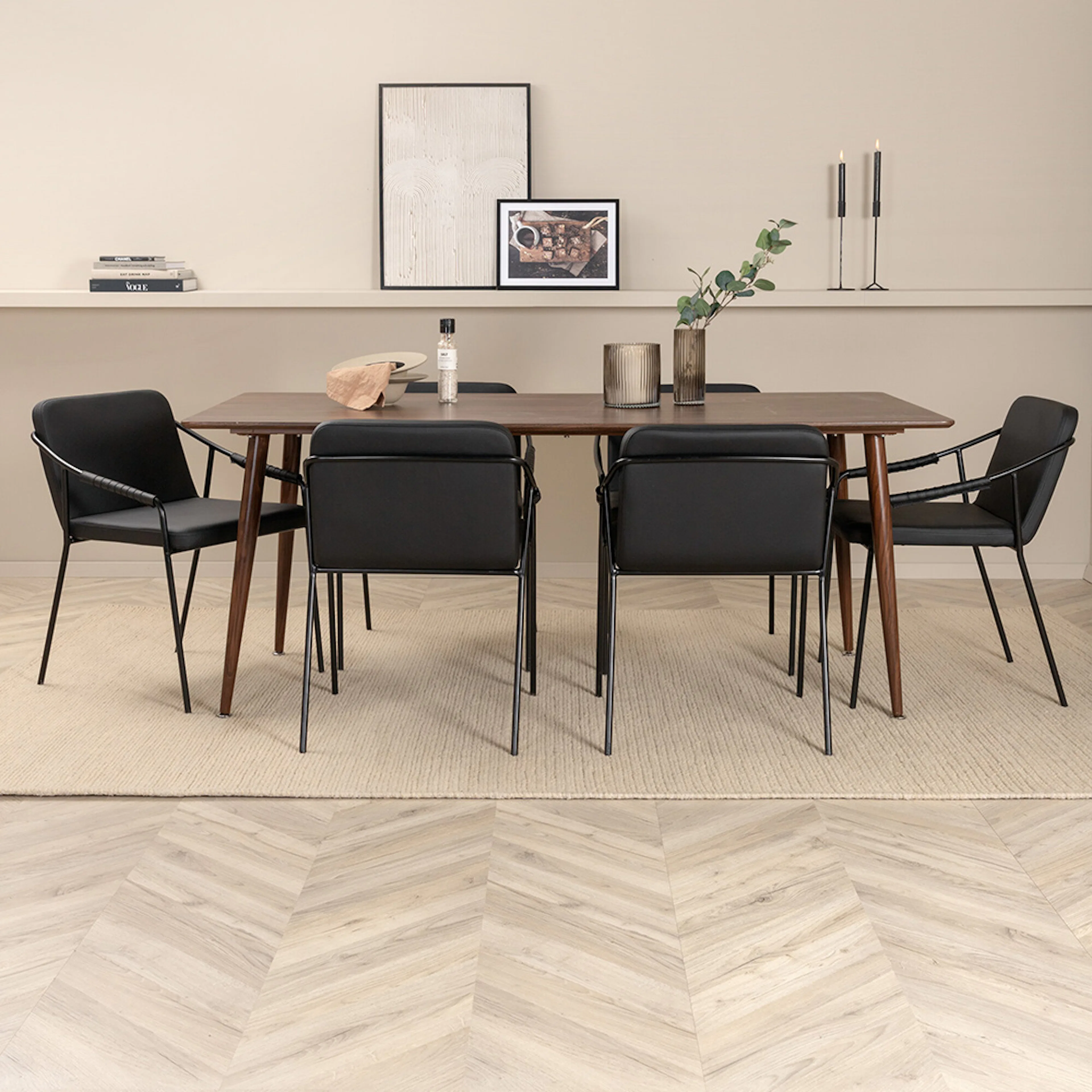 Matgrupp Venture Home Polar med 6 Tvist Stolar