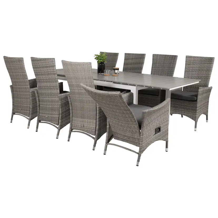 Matgrupp Venture Home Lova 160/240 med 8 Pishi Stolar
