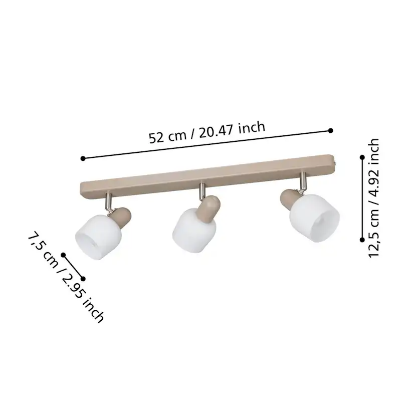 Spotlight Eglo Corato med 3 Lampor