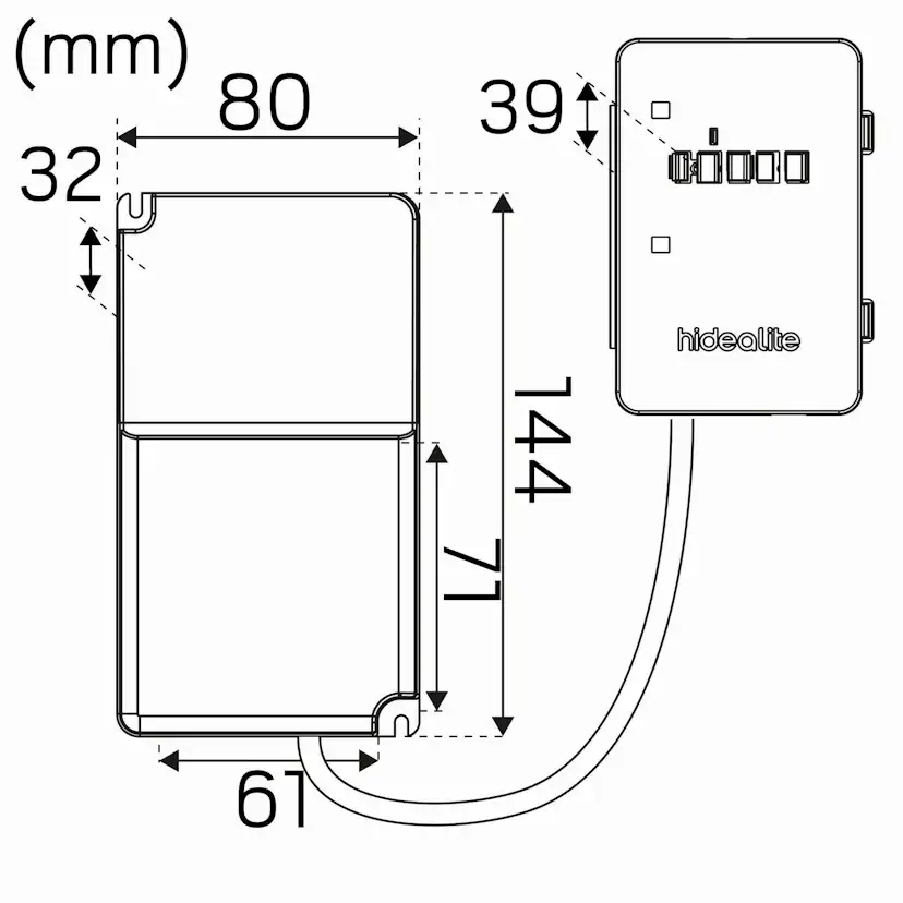 LED-Panel Hide-a-lite Sky OP 830/840 DALI Q-Box Mini