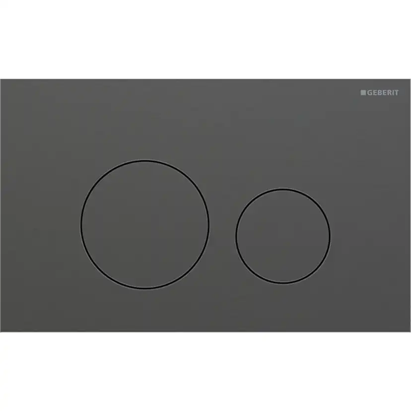Tryckplatta svart krom/svart krom D:0,6mm Svart Krom