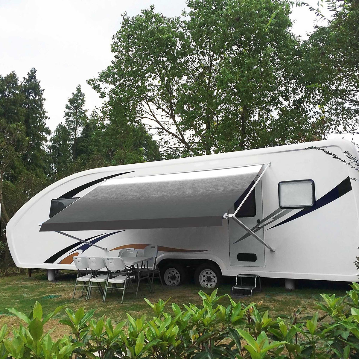 Markistält 5*2,5m - väggmonterad 5 m