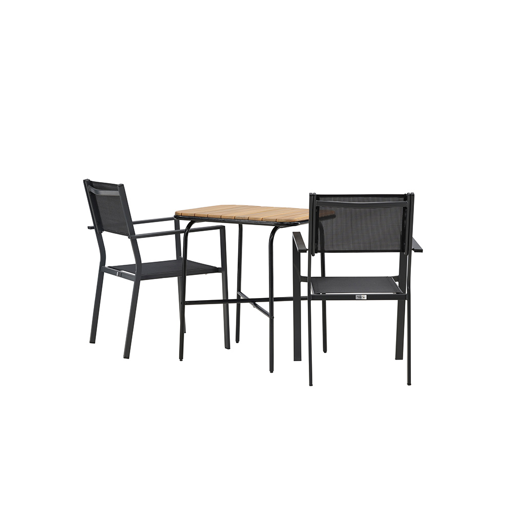 Cafégrupp Venture Home Holmbeck Bord med 2 Copacabana Stolar