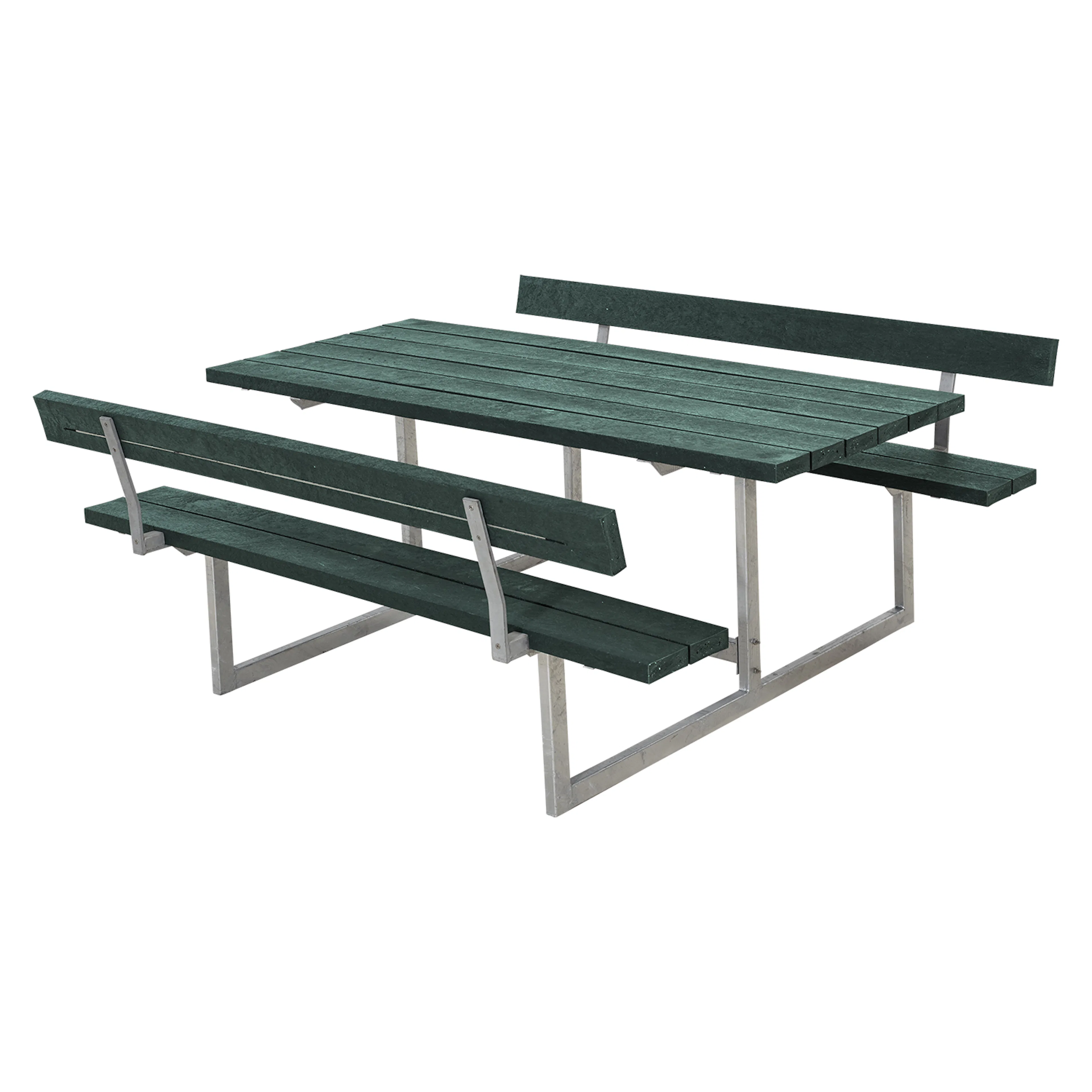 Basic Bord-/Bänkset m/2 ryggstöd Med ryggstöd, Grön