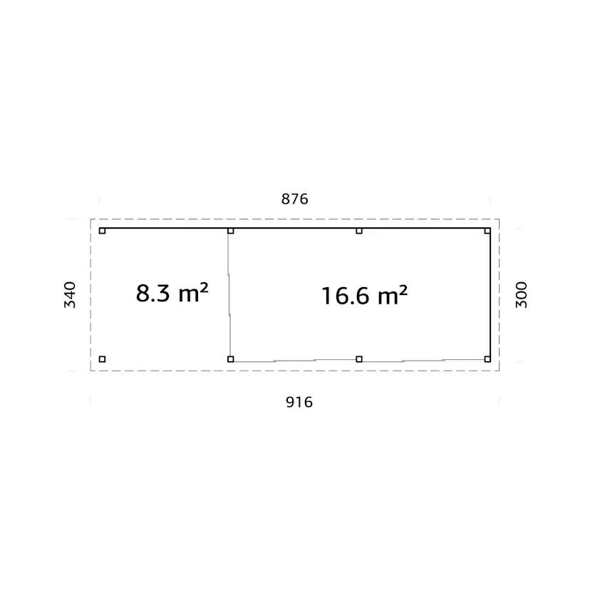 Uterum Palmako Lenna 24,9 m2 Set 717 Slide Plus
