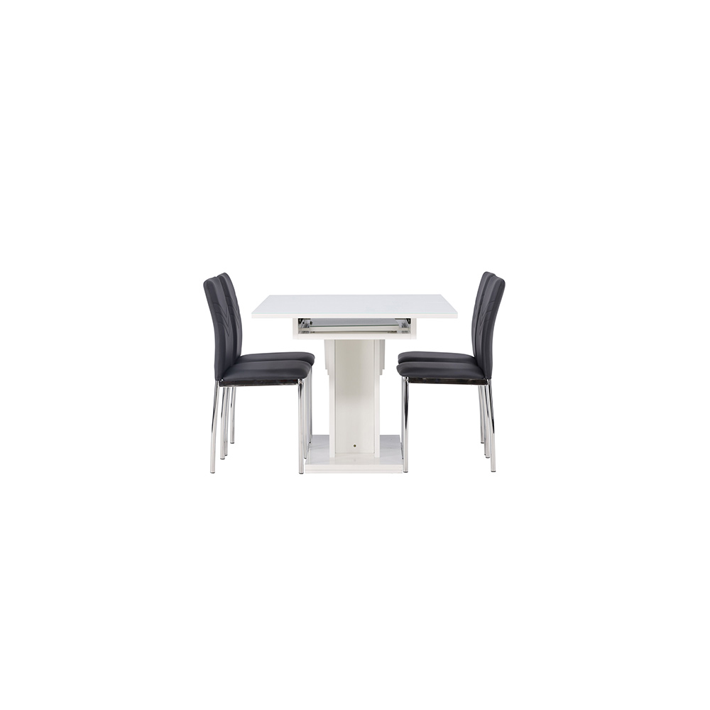 Matgrupp Venture Home Pluto med 4 Lily Stolar