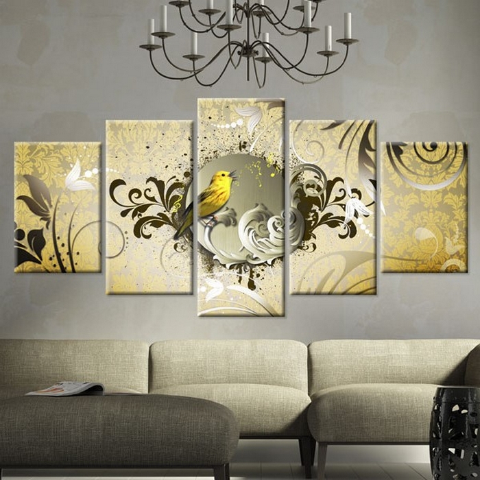 Tavla Arkiio Yellow Bird Singing