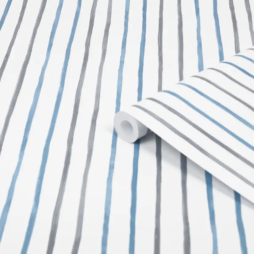 Tapet Laura Ashley Painterly Stripe Blå 119863