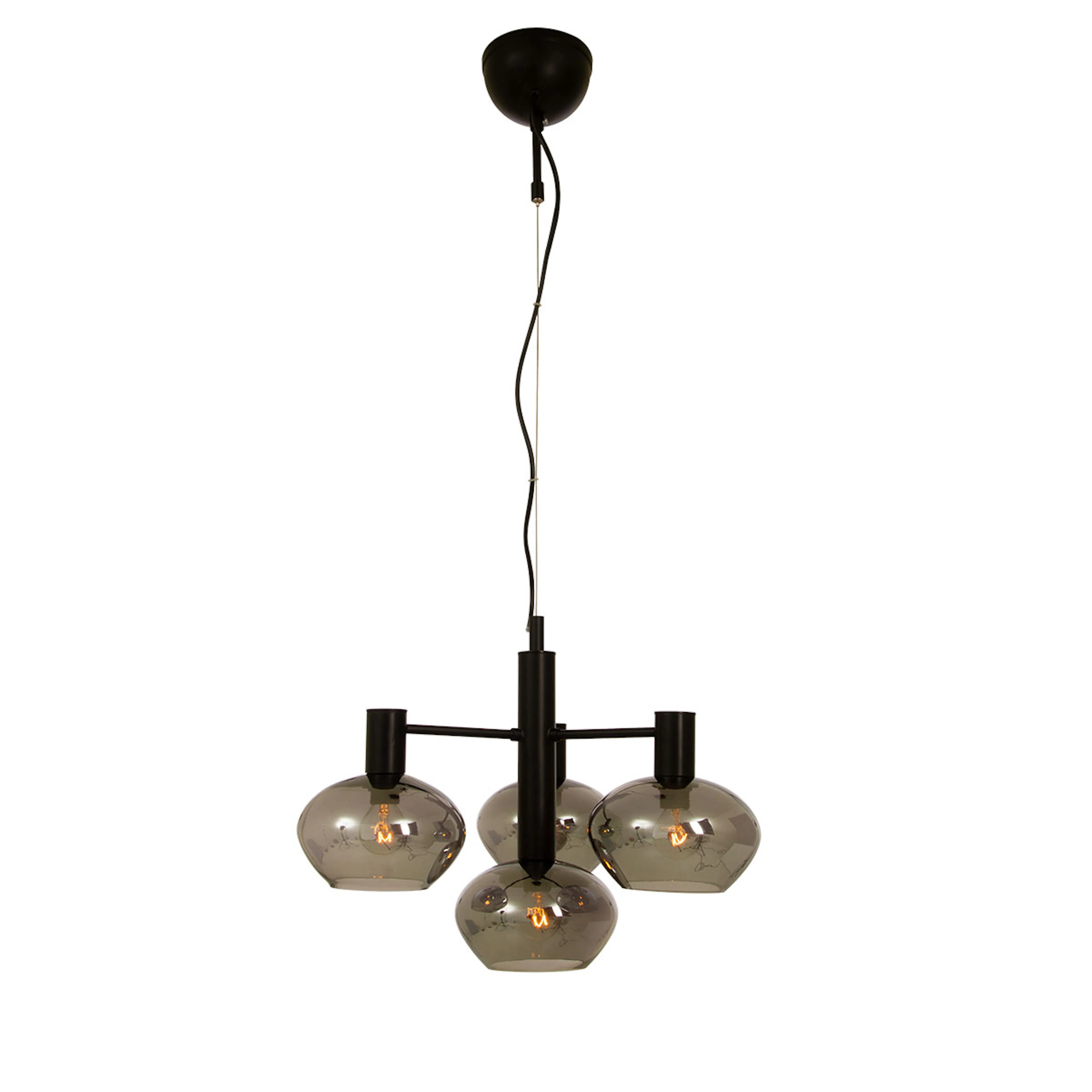 BELL taklampa 4.a svart/rök Svart/Rökgrå
