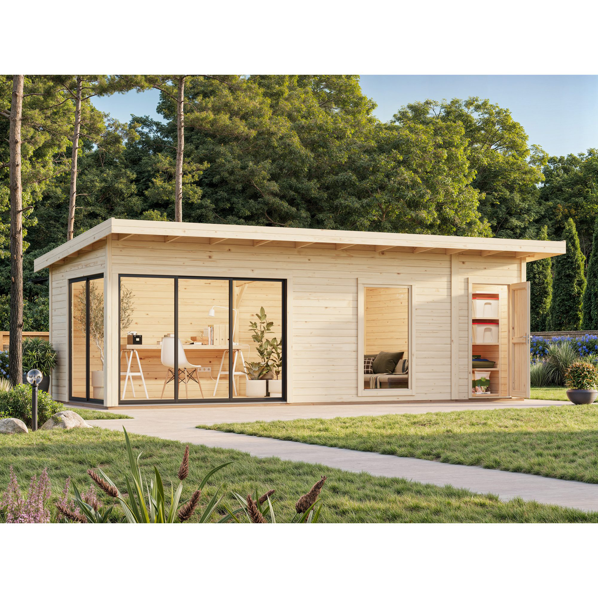 Stuga Palmako Andrea 22,1 m² Slide (inv. 21,1 m²)