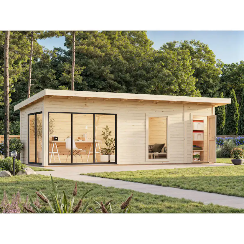 Stuga Palmako Andrea 22,1 m² Slide (inv. 21,1 m²)