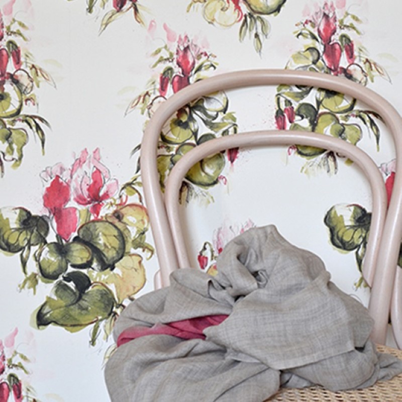 Tapet Mimou Cyclamen Red