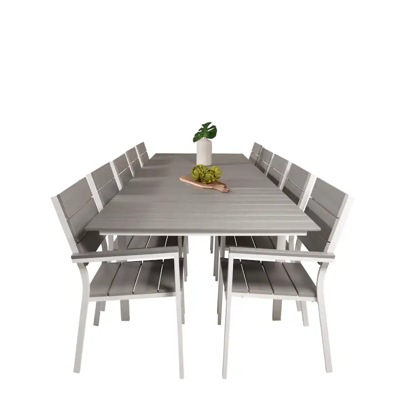 Matgrupp Venture Home Lova 224/324 med 10 Lova Matstolar