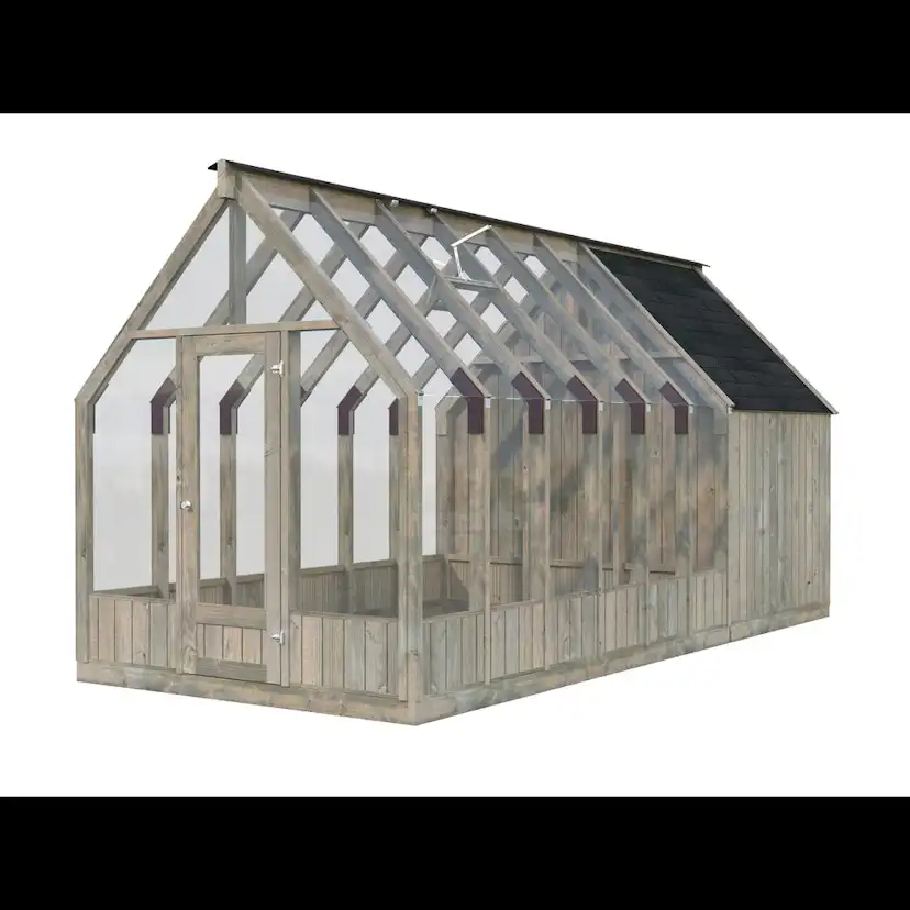 Växthus Palmako Emilia 13,1 m² (inv. 8,2+4,0 m²)