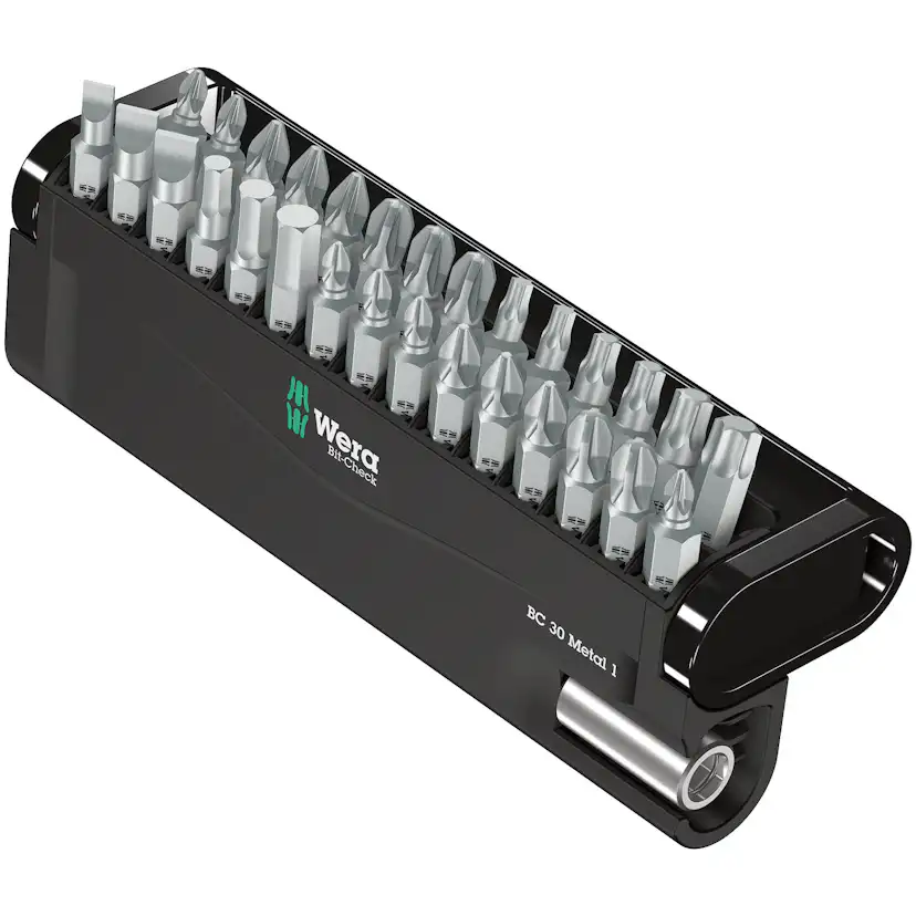 Bitskassett Wera Bit-Check 30 Metal 1 29 Bits+Hållare