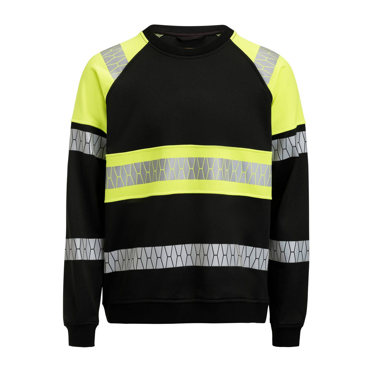 Sweatshirt Jobman Varsel Svart/Gul V