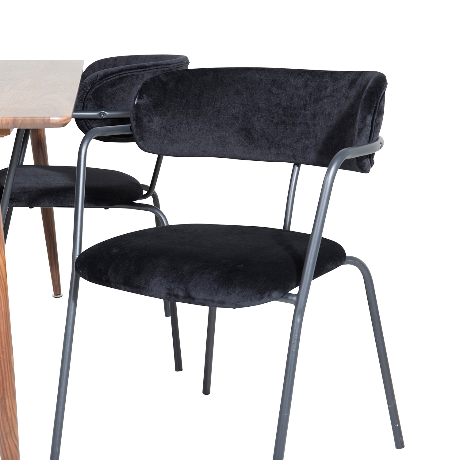 Matgrupp Venture Home Pobbie med 4 Aris Stolar Sammet