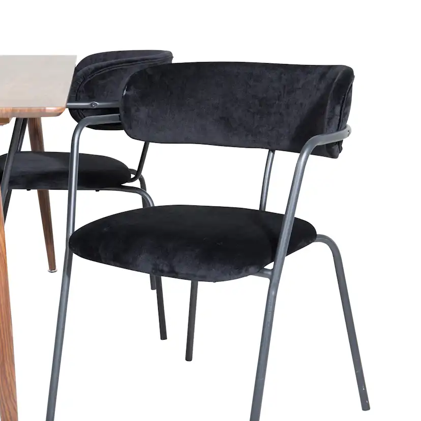 Matgrupp Venture Home Pobbie med 4 Aris Stolar Sammet