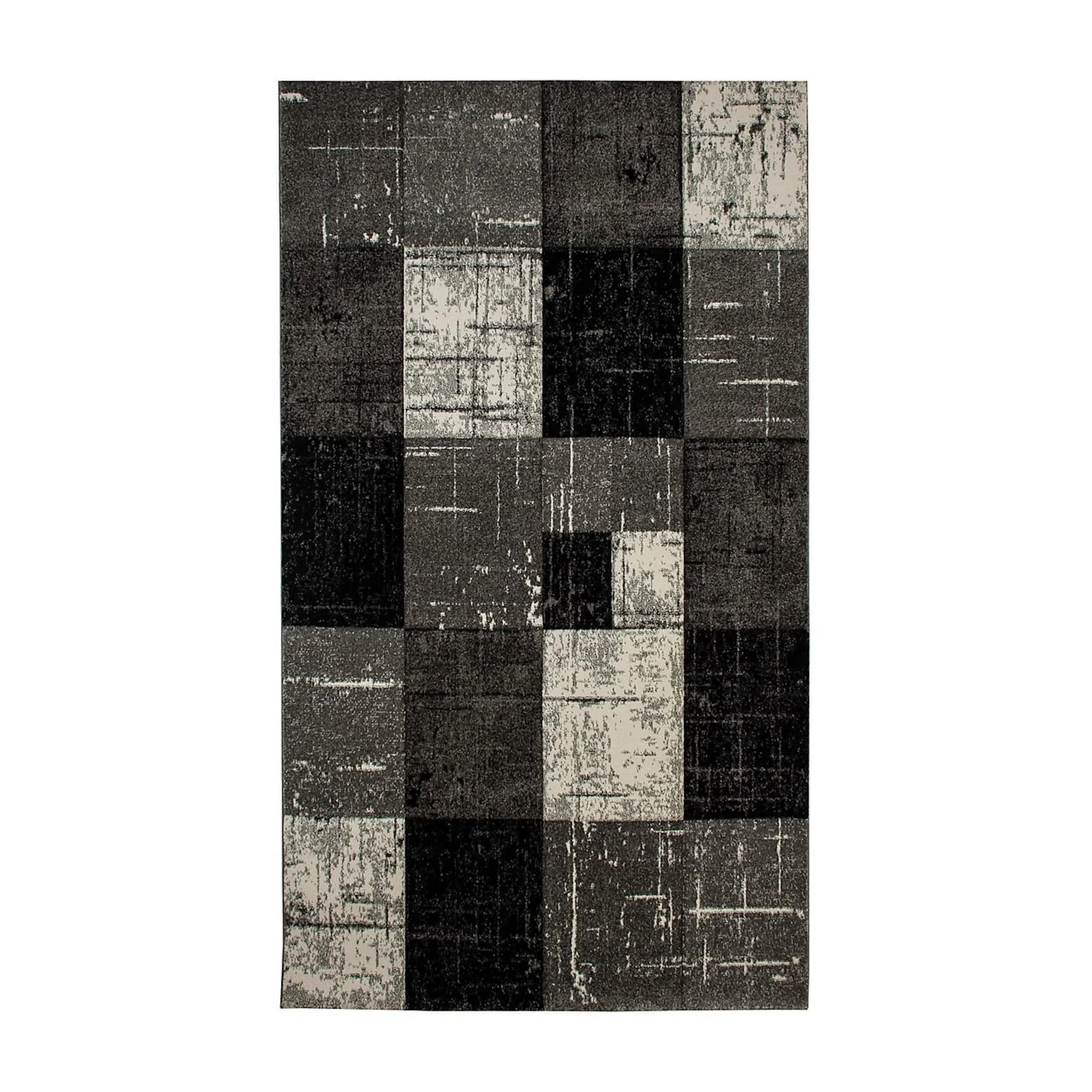 London Square Friezematta 80x350 Grå/Svart/Vit, Mått: 80x350 cm