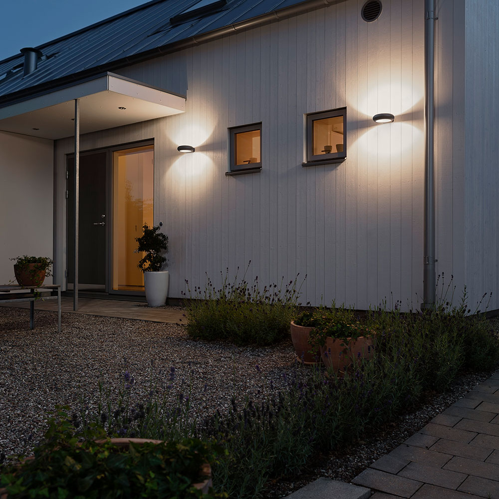 Vägglykta Gnosjö Konstsmide Rovigo 5W High Power LED Mörkgrå