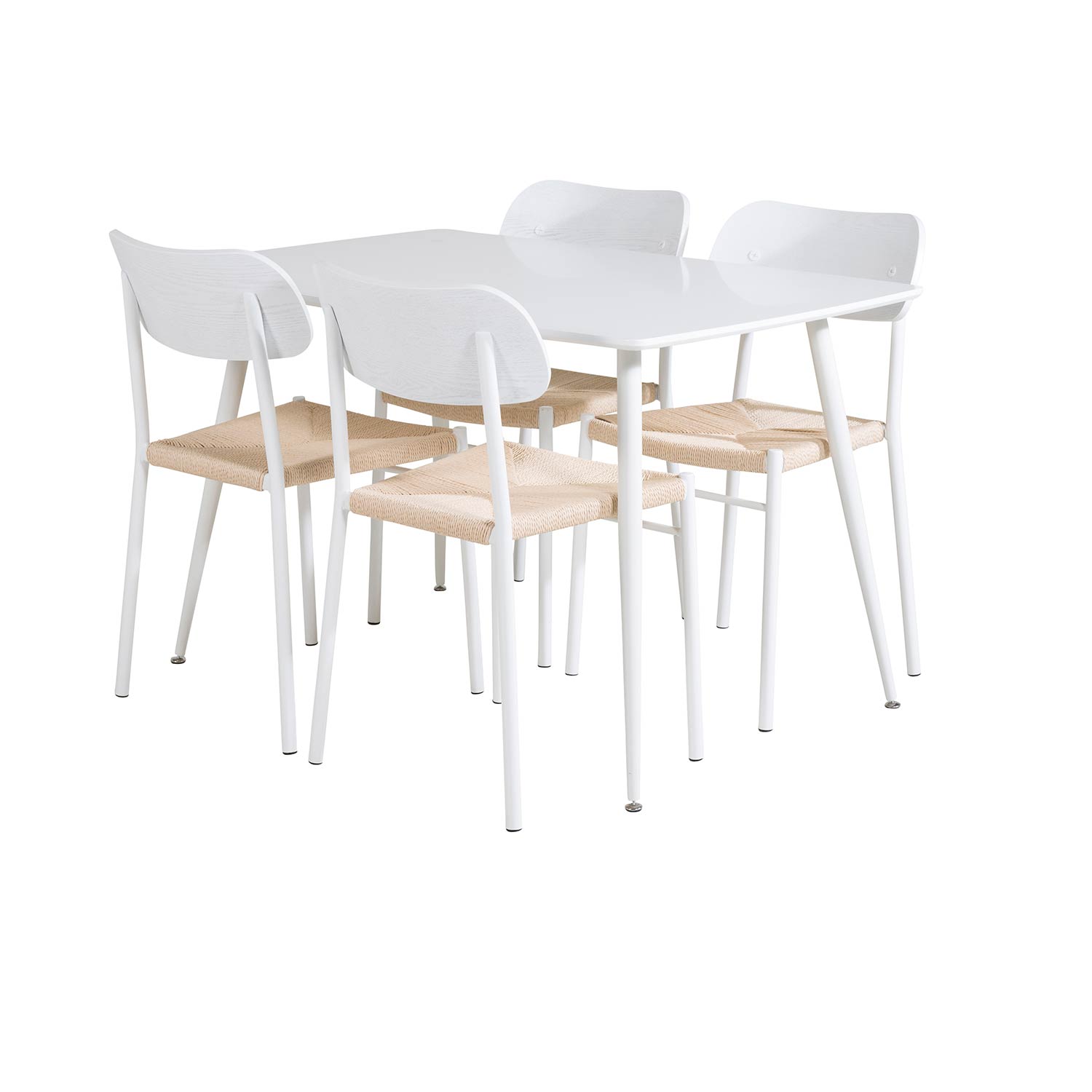 Matgrupp Venture Home Pobbie med 4 Peggy Stolar Vit