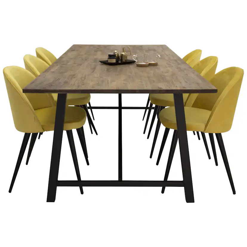 Matgrupp Venture Home Magnus med 6 Valentina Stolar