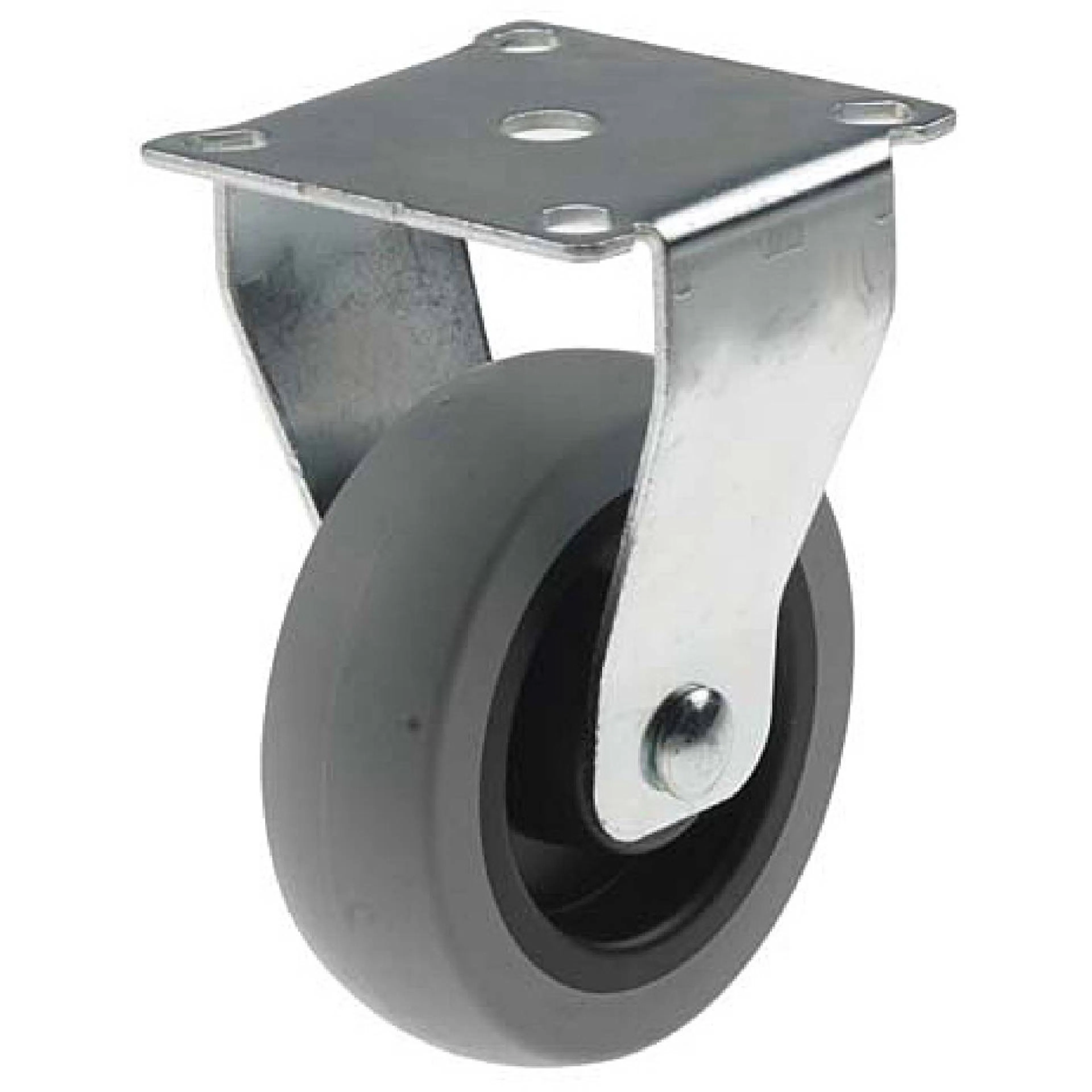 Länkhjul Millers Fast Gummi Grå