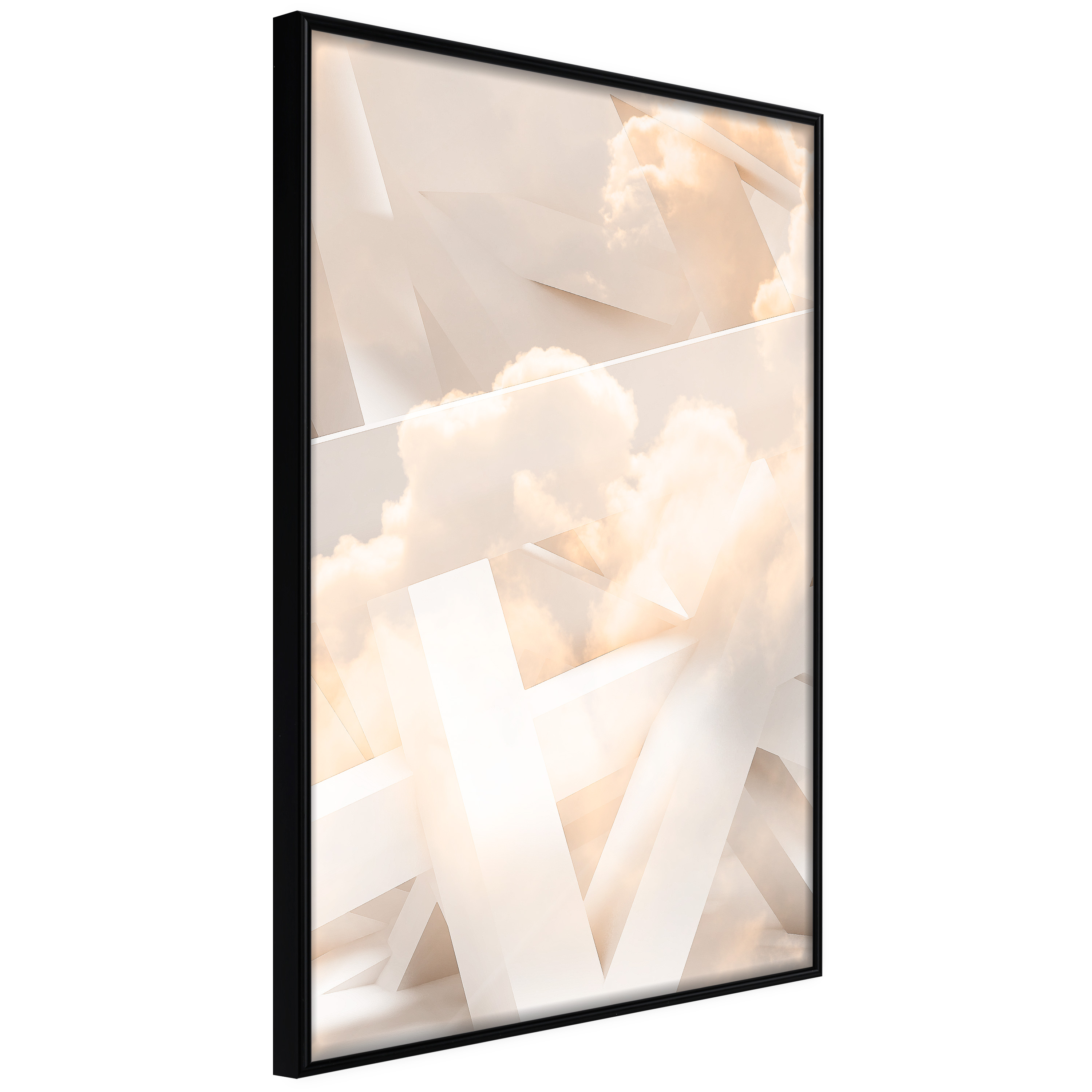 Affisch - Abstraction with Clouds [Poster] 30x45 Svart ram, 30x45 cm