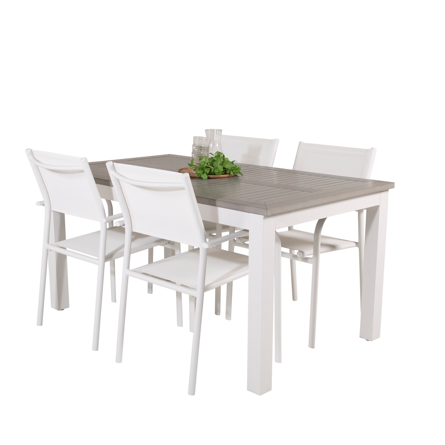 Matgrupp Venture Home Aleyna 152/210 med 4 Siri Karmstolar