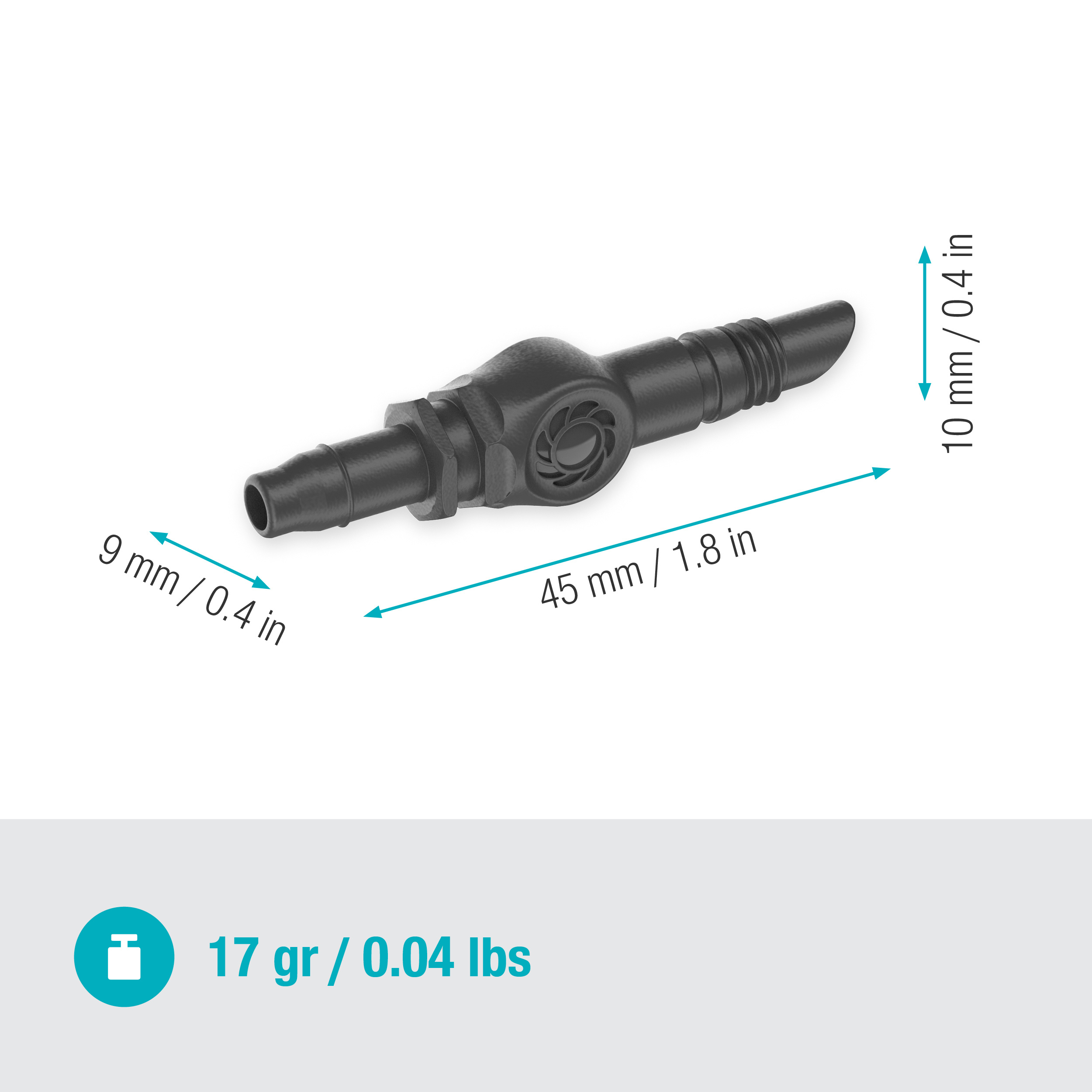Skarvkoppling Gardena Micro-Drip 4,6 mm