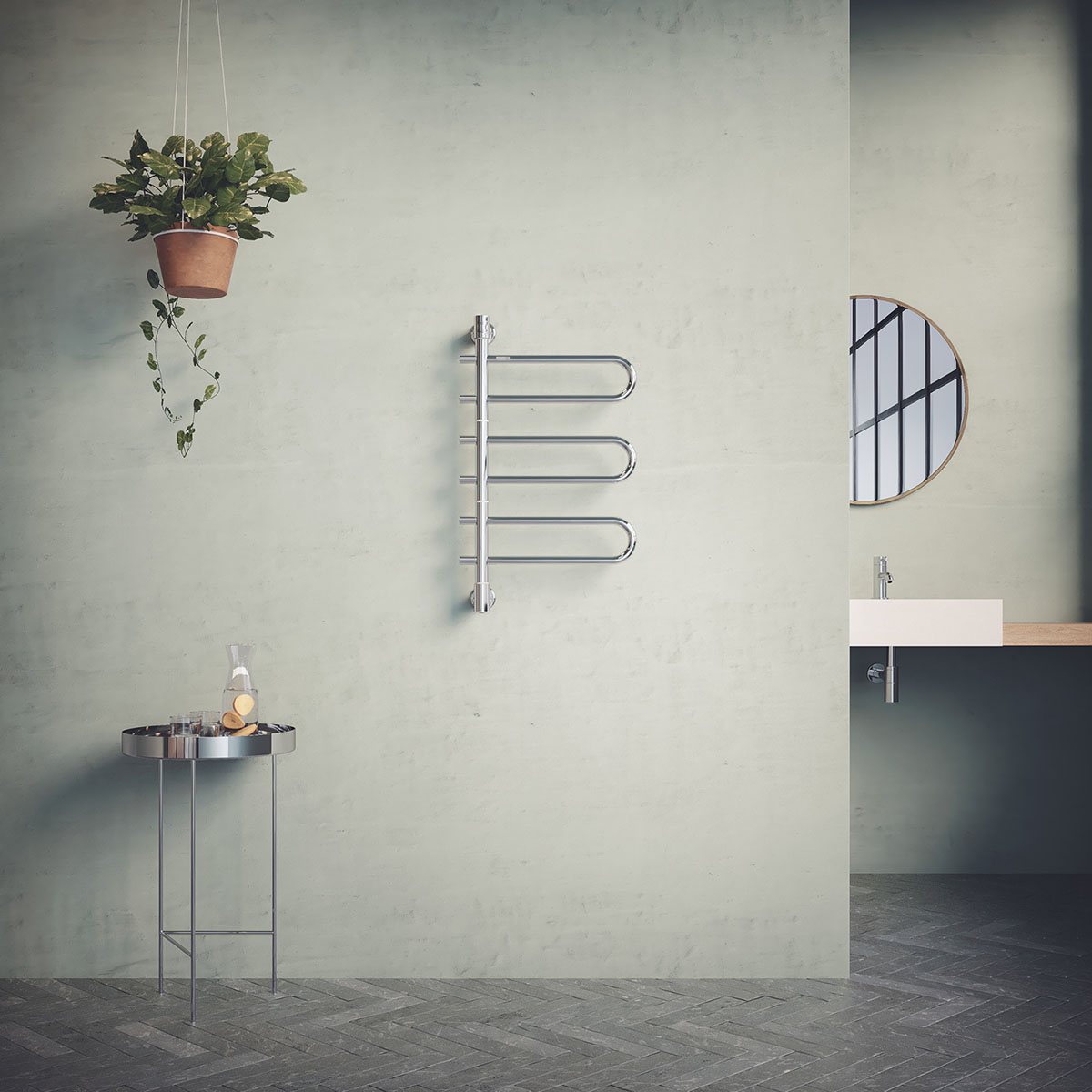 Vaxholm Rostfri El 440x770 3 Armar BxH: 440x770 mm