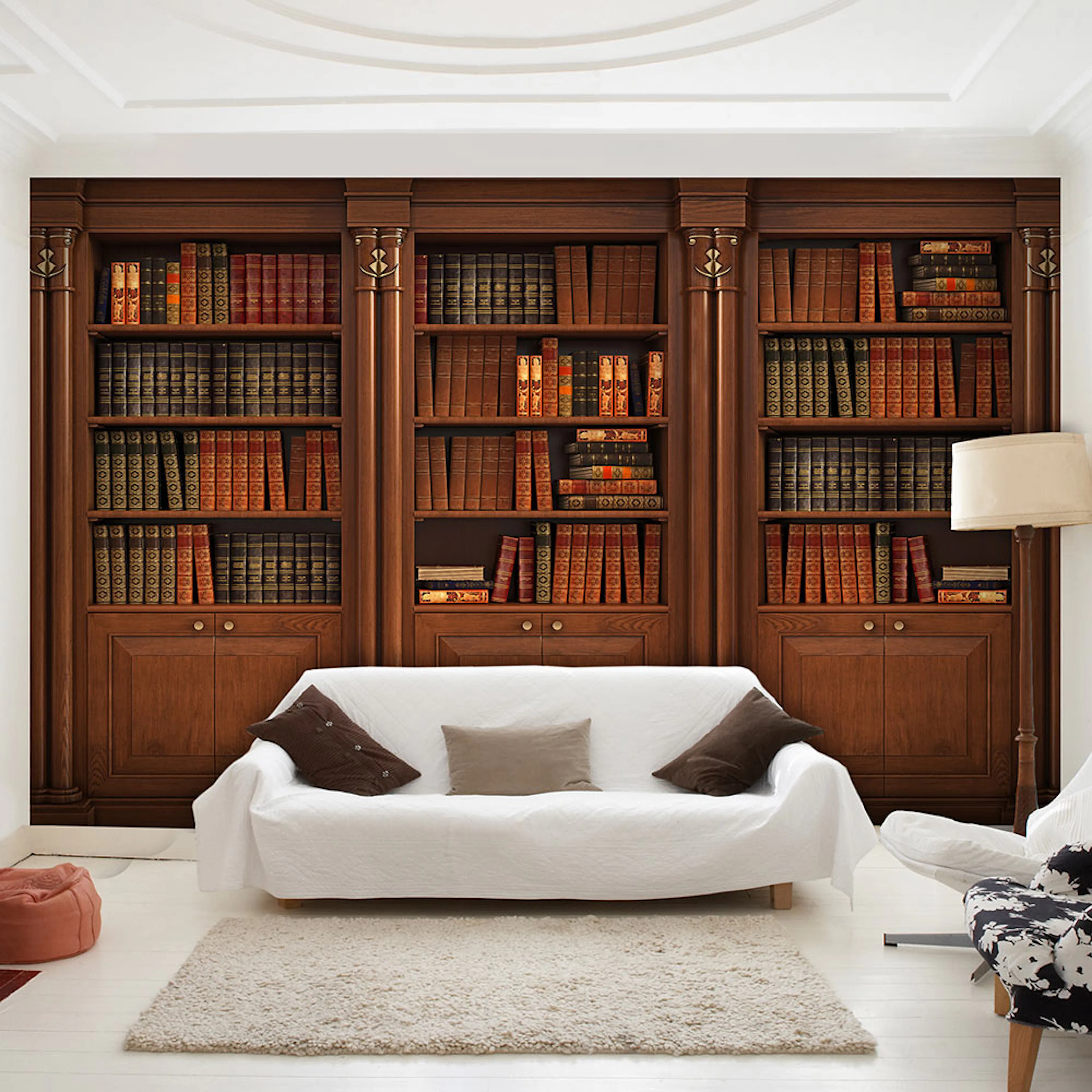 Fototapet Arkiio Självhäftande Elegant Library