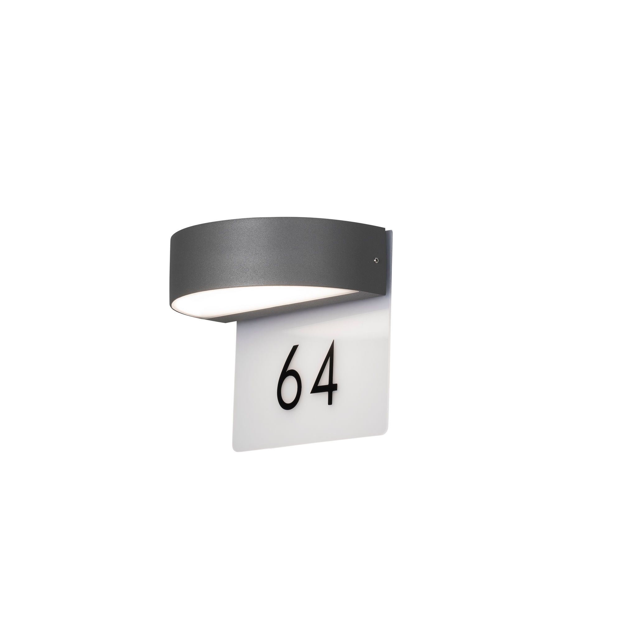 Vägglykta Gnosjö Konstsmide Monza LED 2X4 5W med Husnummer