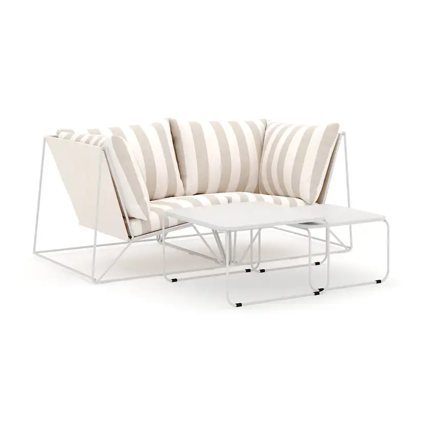 Loungesoffa Comfort Garden Usteryd utomhus rak 2-sits soffa
