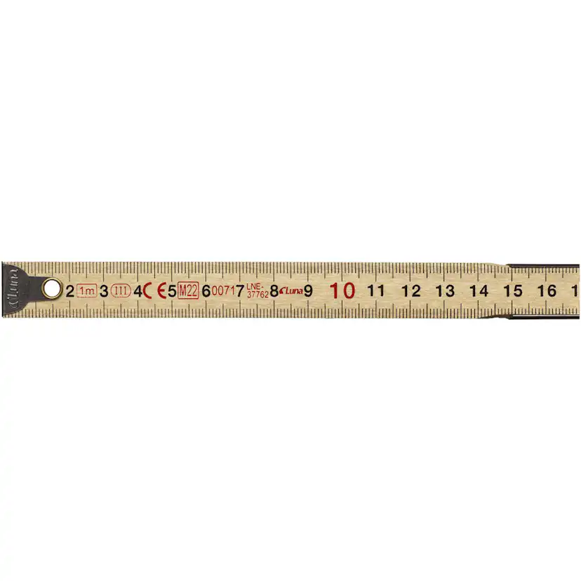 Meterstock Luna Tools mm Trä 1m