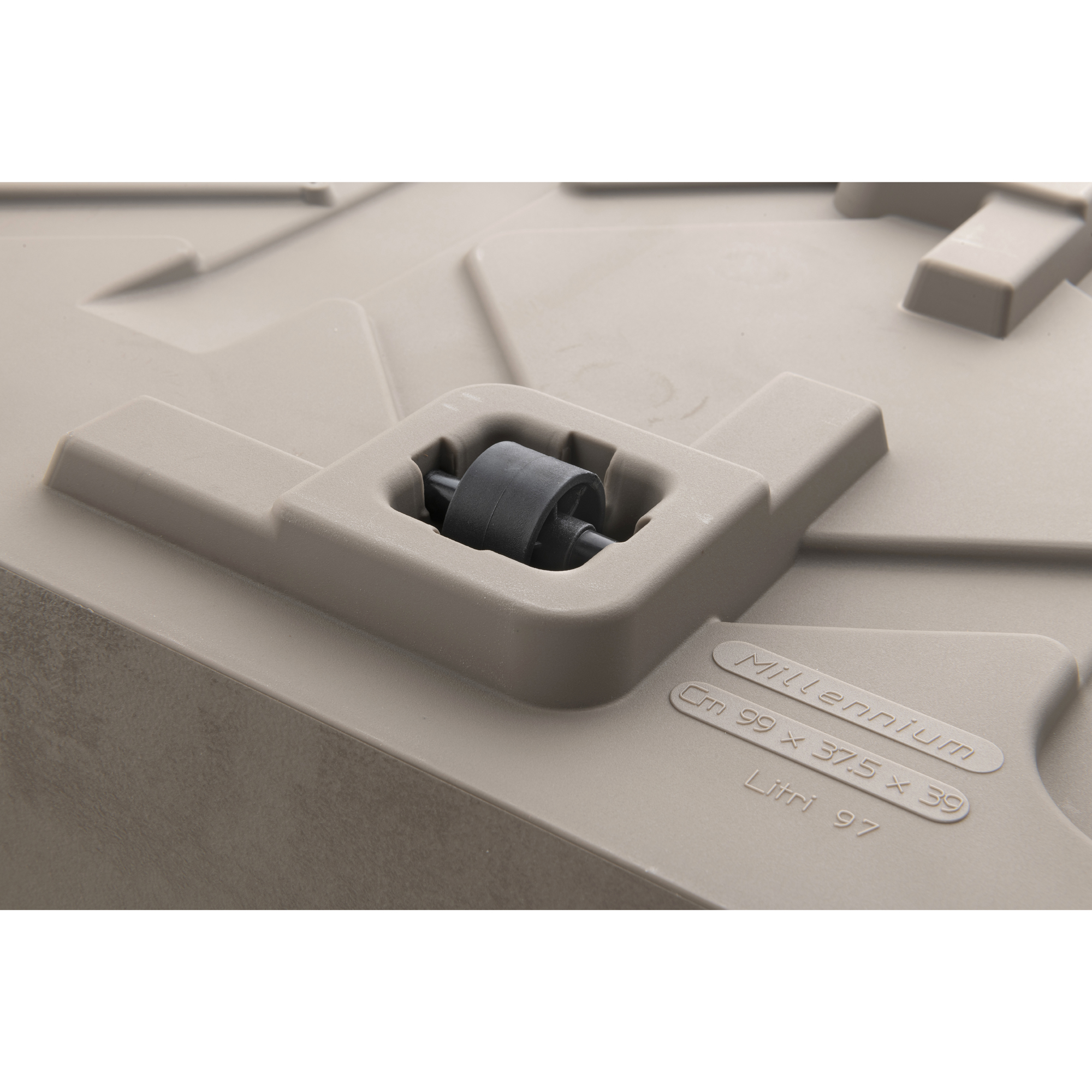 Kruka Deroma Millennium Sanstone Rektangulär Med Hjul 99 x 38 x 39 cm