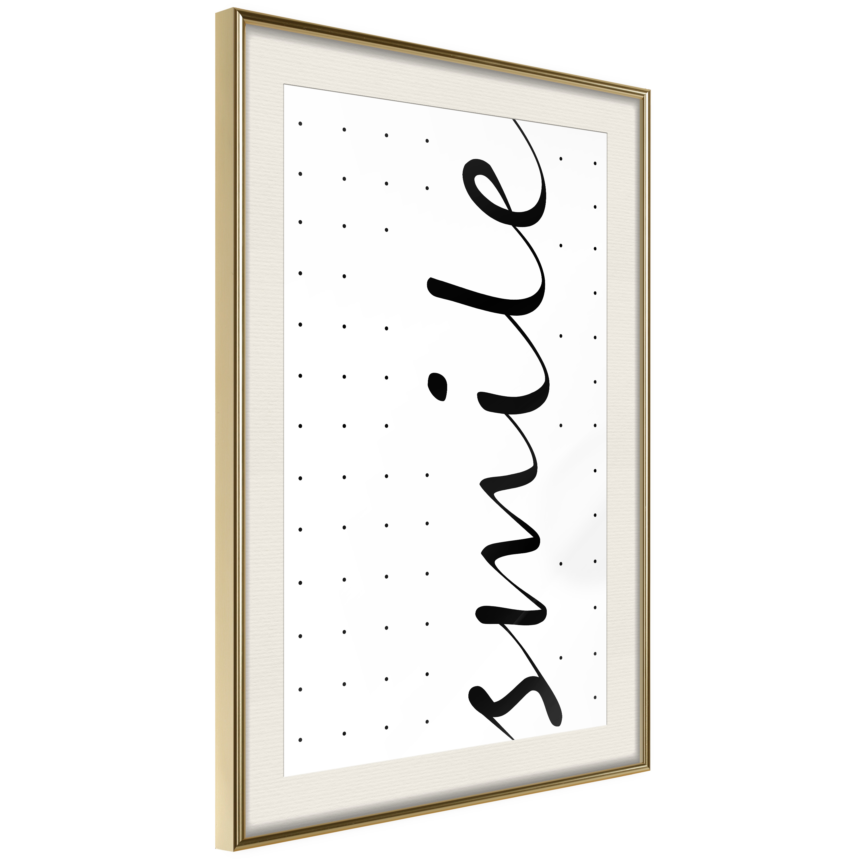 Poster Artgeist Affisch Black and White Smile