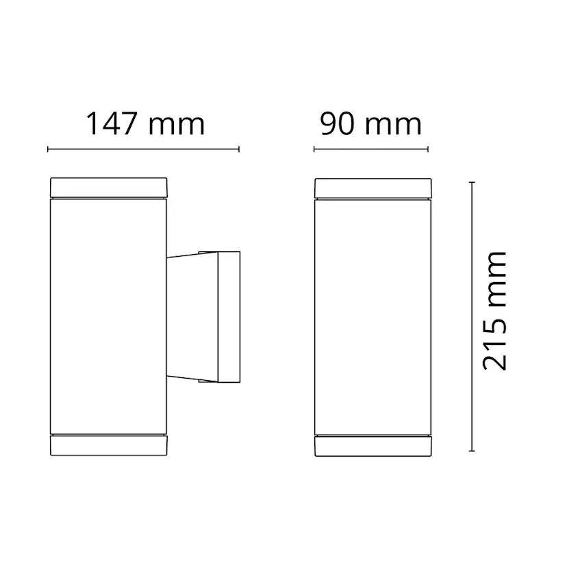 Fasadarmatur SG ARMATUREN Metro 9W IP44 LED