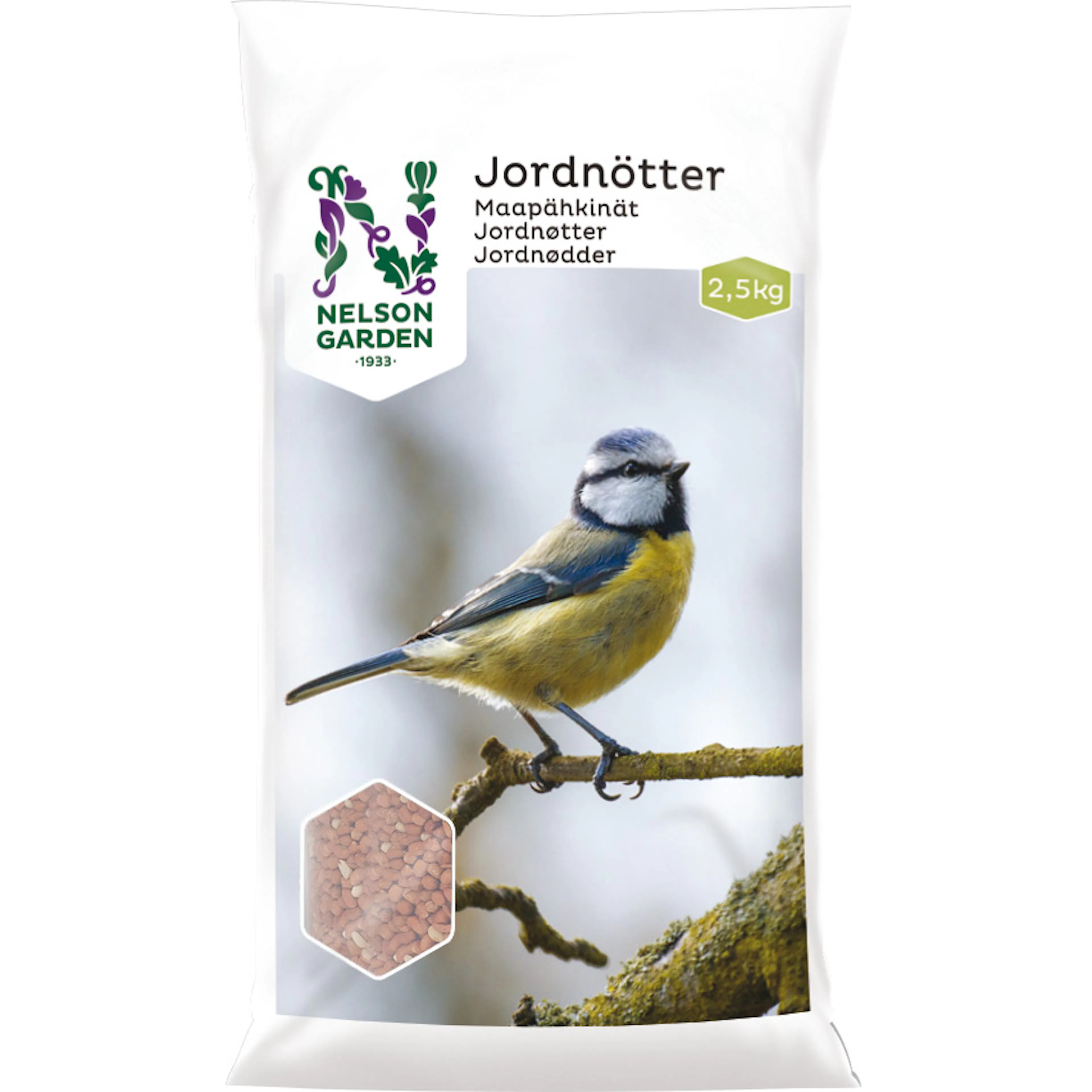 Fågelmat Nelson Garden Jordnötter 2,5 kg