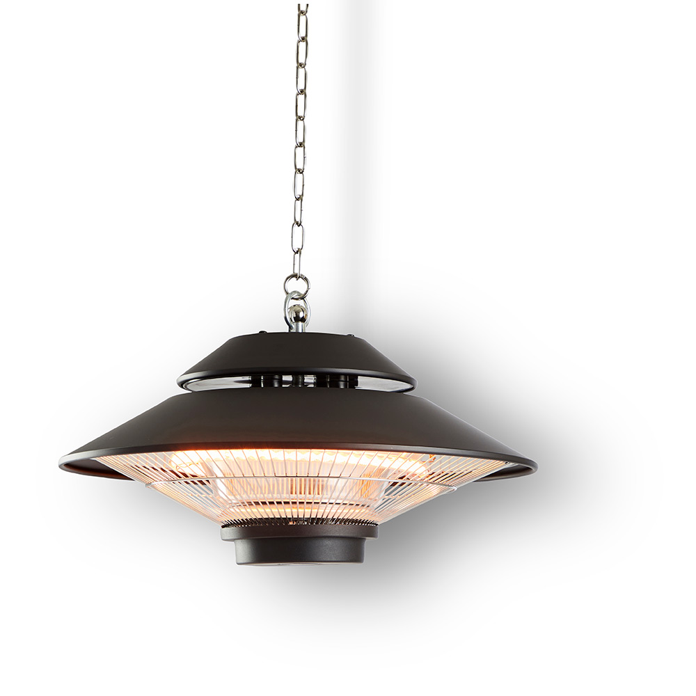 Infravärmare Outfit Bella Fjärrkontrollstyrd Hängande Terrassvärmare med Lampa