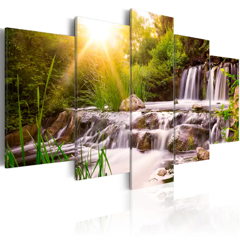 Akrylglastavla Arkiio Forest Waterfall