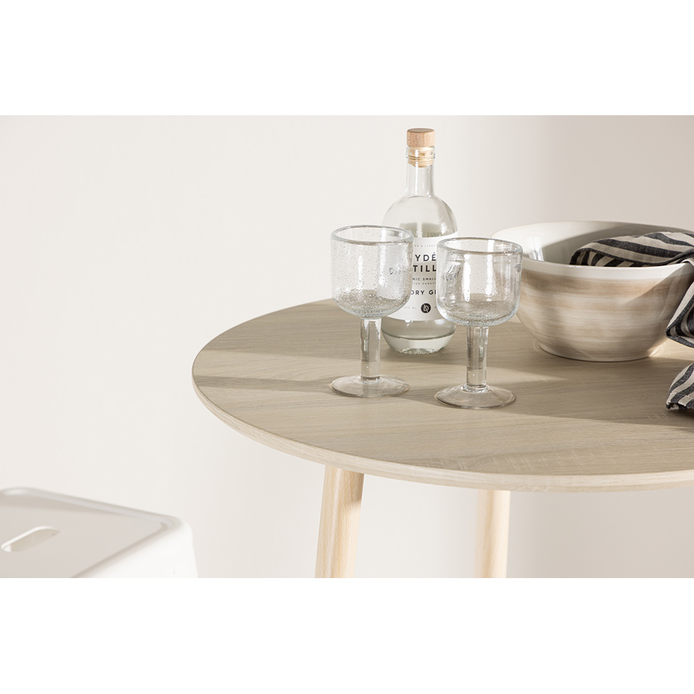 Plaza Bar Table ⌀70 - Whitewash / Vittvätt