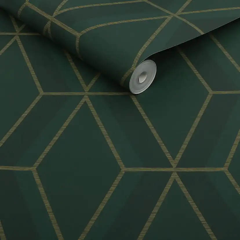 Tapet NEXT Optical Triangle Green